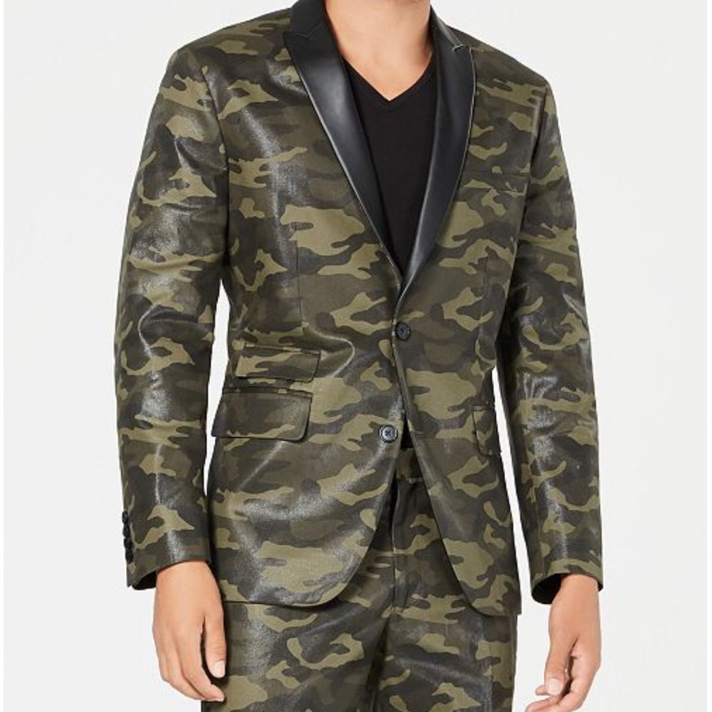 I.N.C. Men's Slim-Fit Camo Blazer